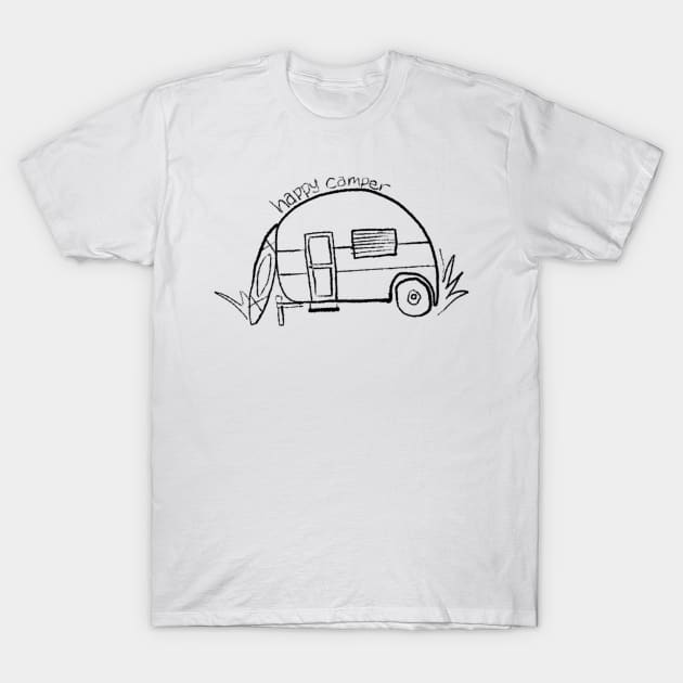 Happy Camper v. 2 T-Shirt by sunshineandcompany